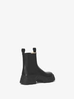 Back 3/4 image of STOMP CHELSEA BOOTS in Black