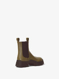 Back 3/4 image of STOMP CHELSEA BOOTS in Military Green