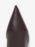 Detail image of the toe of SPIKE STRETCH OVER-THE-KNEE BOOTS in Black