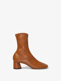 Side image of GLOVE STRETCH ANKLE BOOTS in Medium Orange