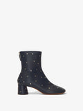 Side image of GLOVE STUDDED BOOTS in Navy