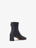 Back 3/4 image of GLOVE STUDDED BOOTS in Navy