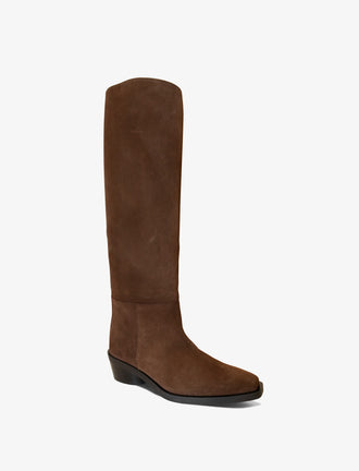 Bronco Knee High Boots in Suede