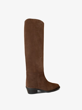 Bronco Knee High Boots in Suede