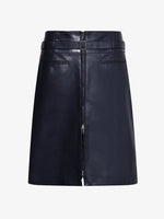Still Life image of Glossy Leather Skirt in NAVY