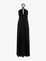 Flat image of Matte Jersey Dress in black