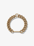 Image of chain necklace in gold clasped