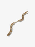 Image of chain necklace in gold laid flat