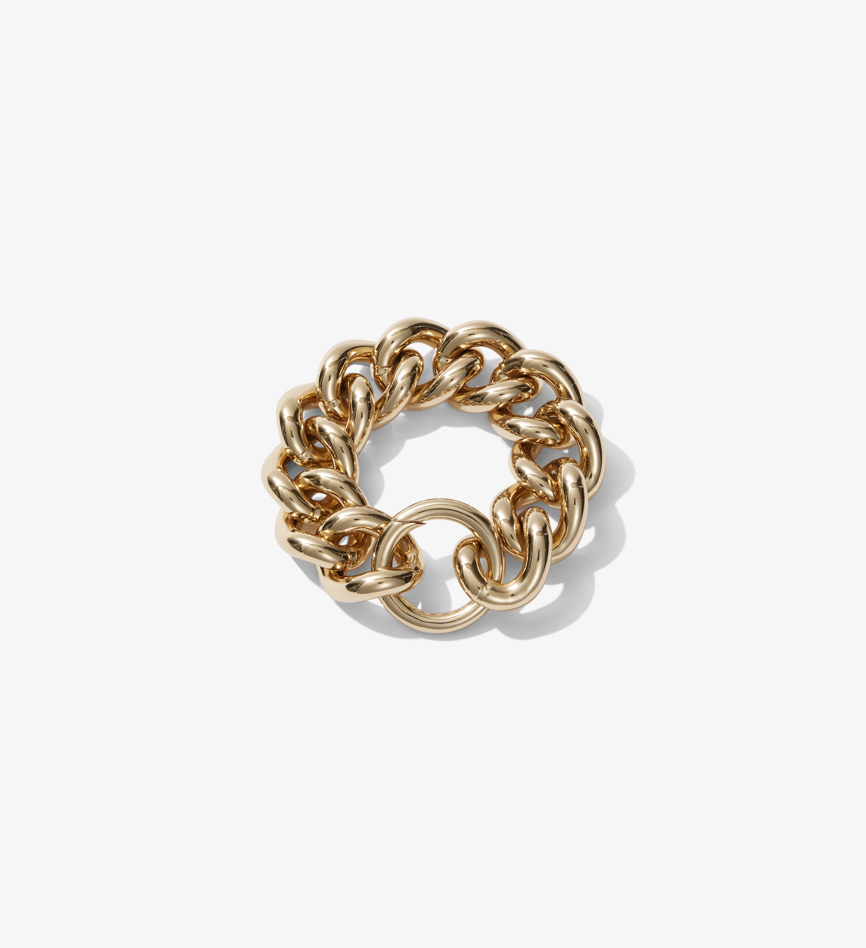 Gold First Impression Chunky Curb Chain Bracelet | Uncommon James