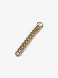 Image of chain bracelet in gold laid flat