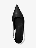 Aerial image of Spike Slingback Flats in BLACK