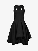 Flat image of Sculpted Knit Dress in black