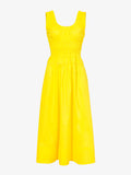 Flat image of Poplin Gathered Midi Dress in sun