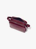 Aerial image of Watts Leather Camera Bag in BORDEAUX