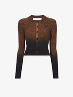 Still Life image of Gradient Marl Cardigan in BROWN MELANGE / BLACK