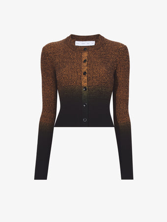 Still Life image of Gradient Marl Cardigan in BROWN MELANGE / BLACK