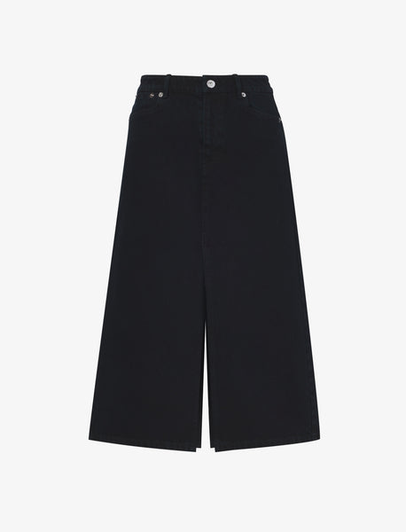Proenza Schouler White Label Sloan Denim Skirt - Black