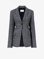 Still Life image of Plaid Suiting Blazer in BLACK/OFFWHITE/CITRON