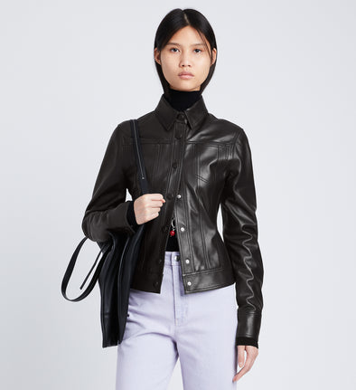 Sculpted Lightweight Leather Jacket – Proenza Schouler