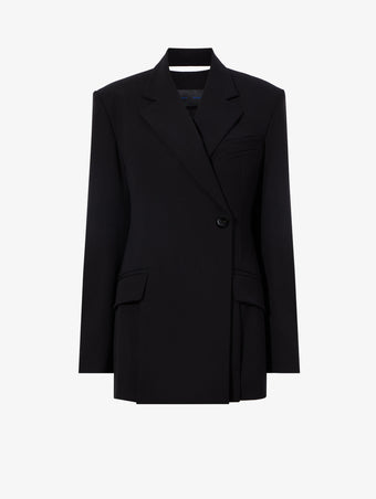 Still Life image of Wool Stretch Suiting Jacket in BLACK