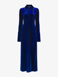 Still Life image of Ice Dyed Velvet Shirt Dress in COBALT