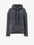 Still Life image of Technical Boucle Knit Hoodie in GREY