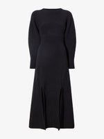 Still Life image of Wool Viscose Boucle Dress in BLACK