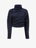 Still Life image of Technical Sequin Sweater in NAVY