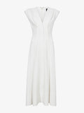 Still Life image of Matte Viscose Crepe Dress in WHITE