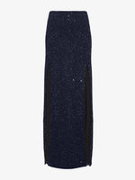 Still Life image of Technical Sequin Knit Skirt in NAVY