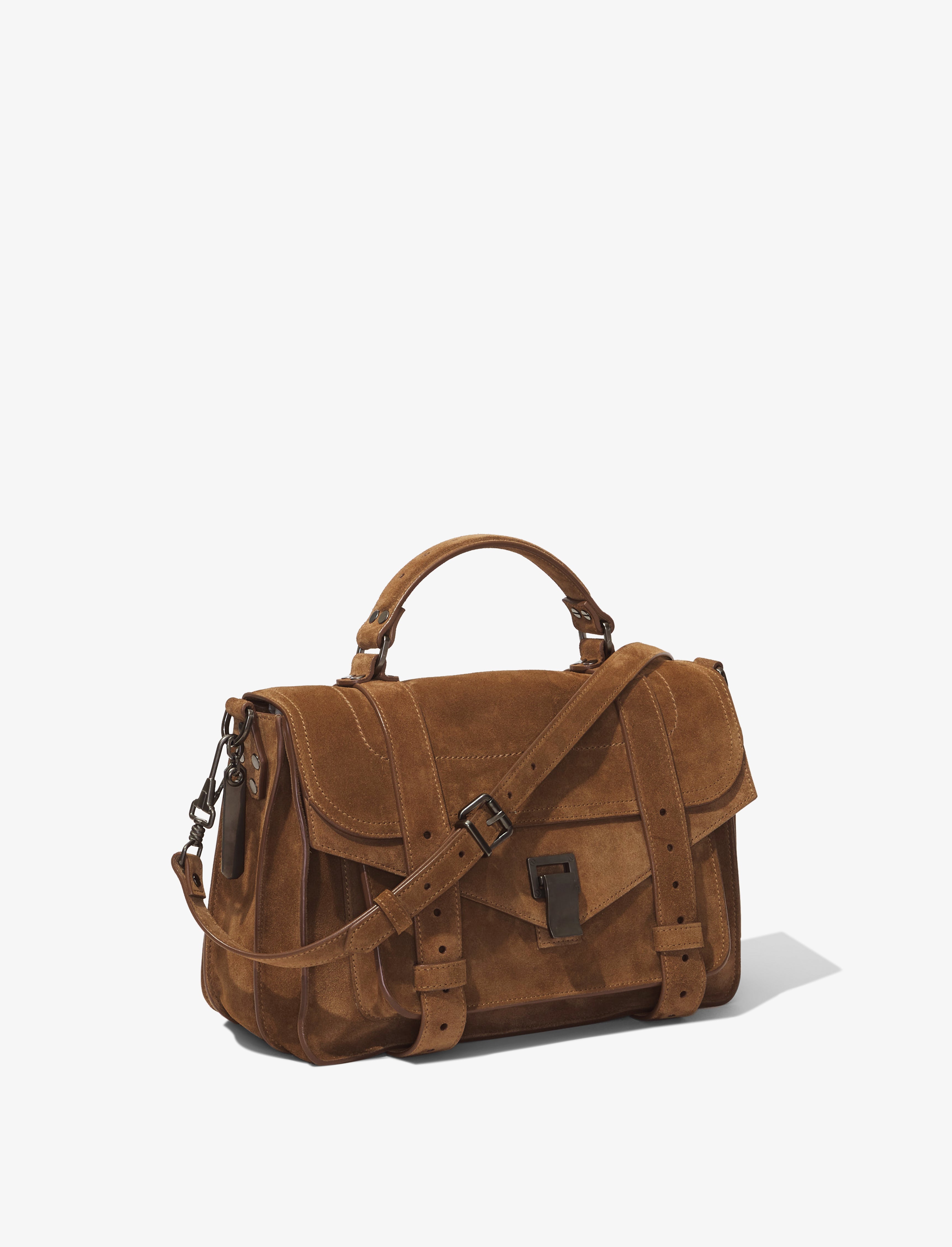 Proenza Schouler PS1 Medium Bag in Suede Walnut Proenza Schouler Official Site
