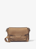 Front image of Beacon Saddle Bag in MUSHROOM