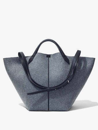 Front image of XL Chelsea Tote in Felt in slate