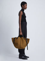 Image of model wearing XL PS1 Tote in WALNUT