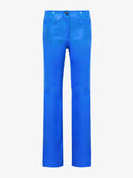 Flat image of Nappa Leather Pants in Azure