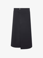 Still Life image of Wool Twill Skirt in BLACK