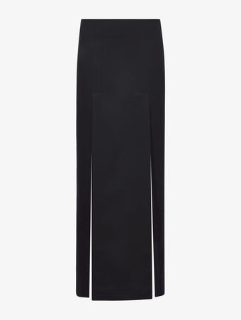 Flat image of Wool Felt Skirt in black