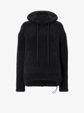 Still Life image of Technical Boucle Knit Hoodie in CHARCOAL