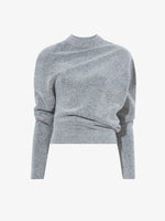 Still Life image of Viscose Wool Sweater in LIGHT GREY MELANGE