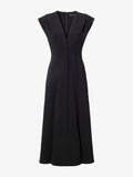 Still Life image of Matte Viscose Crepe Dress in BLACK