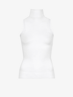 Still Life image of Matte Viscose Knit Top in WHITE