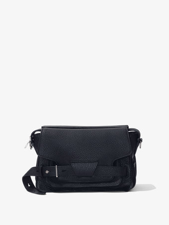 Front image of Beacon Saddle Bag in BLACK