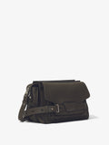 Side image of Beacon Saddle Bag in OLIVE