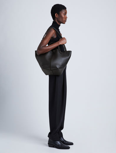Image of model wearing Large PS1 Tote in BLACK
