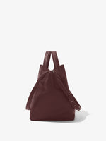 Side image of Large Chelsea Tote in bordeaux