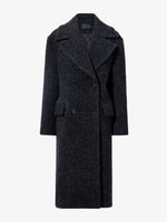 Still Life image of Melange Wool Boucle Coat in CHARCOAL