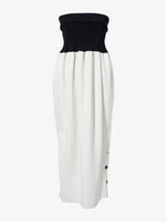 Still Life image of Viscose Crepe Knit Dress in WHITE