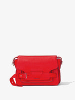 Front image of Beacon Saddle Bag in ROSSO
