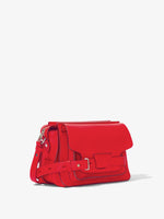 Side image of Beacon Saddle Bag in ROSSO