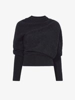 Still Life image of Viscose Wool Sweater in CHARCOAL